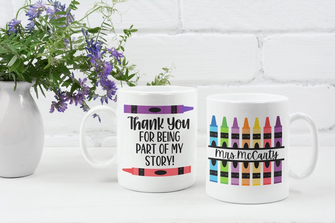 Personalized Teacher Appreciation Story Mug, Personalized Teacher