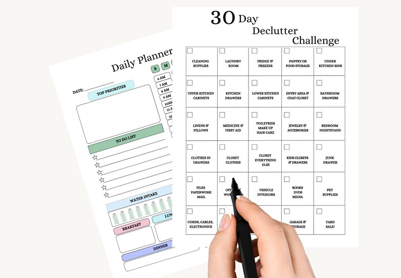 Ultimate Declutter Printable Planner Decluttering Checklist And