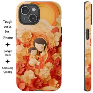 Unsere Dame von La Vang Sunshine Handyhülle, Madonna mit Kind, Katholische Handyhülle für iPhone, Google Pixel und Samsung Galaxy