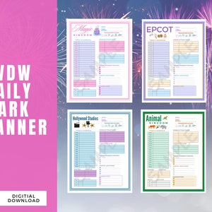 Téléchargement numérique quotidien du planificateur de parc WDW