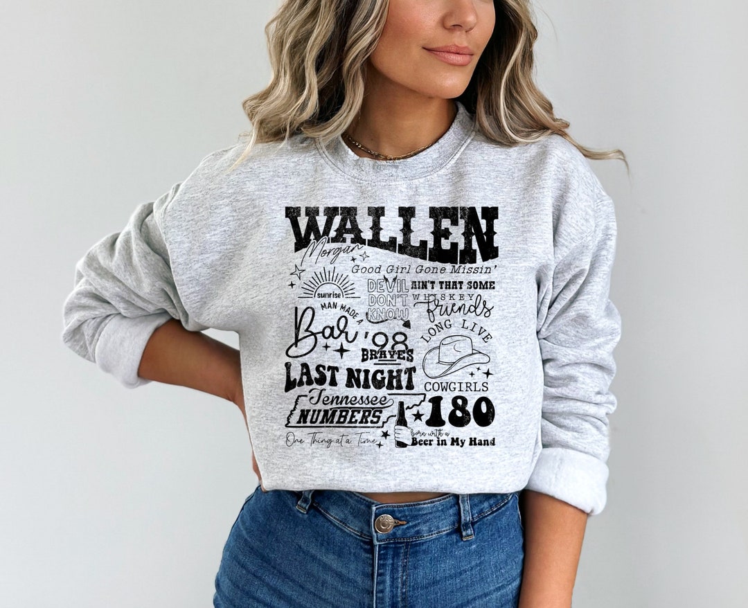 Wallen Sweatshirt Wallen Sweatshirt Wallen Concert Etsy