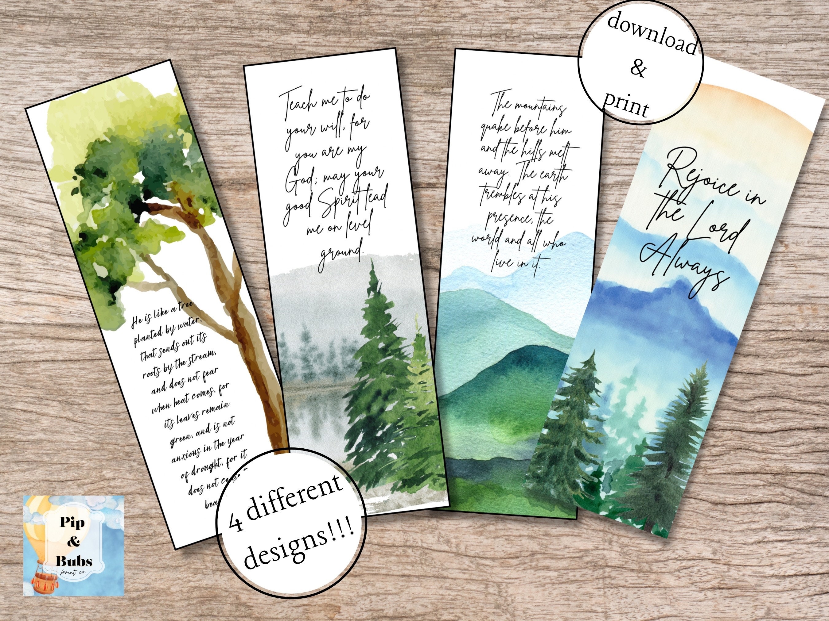 Scripture Bookmarks: Christian Bible Verse Set (digital Download) - Etsy