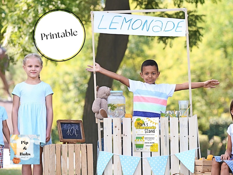 Lemonade Stand Flyer Printable Digital Download for Fundraising ...