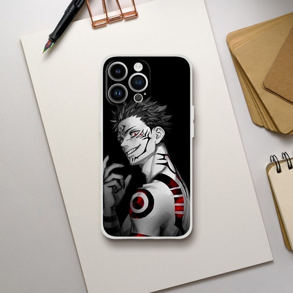 Coque de téléphone Manga Yūji Itadori Jujutsu Kaisen pour iPhone 15 14 13 Pro Max 12 11 X XS Xr 8 7 6, compatible avec Samsung S20 FE, S21 Ultra, Pixel 67