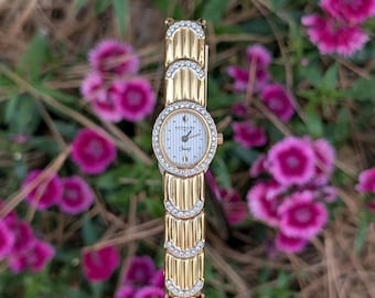 Zegarek damski Wittnauer Crystal Bracelet w kolorze złotym, owalny, kwarcowy