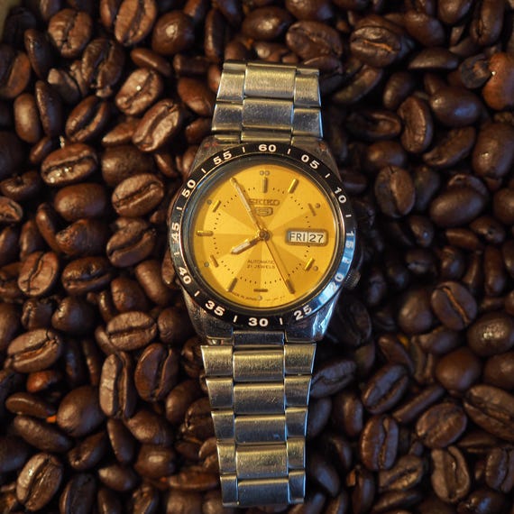 Vintage Seiko 5 Sports Automatic Watch | Champagne Dial