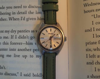 Klasyczny damski zegarek Seiko Hi-Beat Automatic z 1973 roku 2706-0029 | Srebrna tarcza z datownikiem i funkcją Day-Date