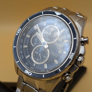 Citizen Eco-Drive Super Titanium Chronograph Watch | Solar Powered Sapphire Crystal image 8