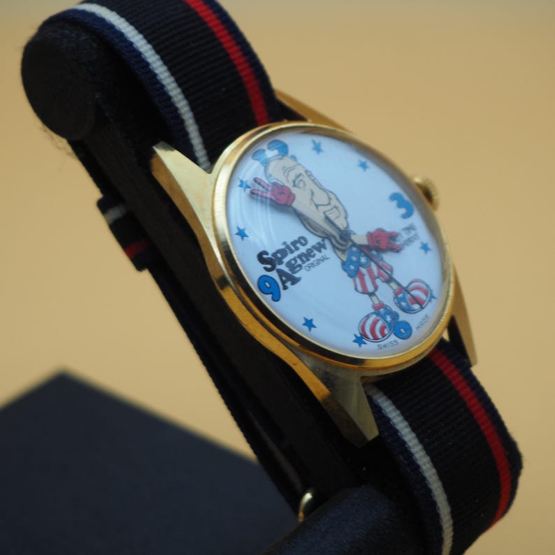 Spiro Agnew Watch | Dirty Time Company | Swiss Manual Wind | 1970s Political Satire image 4