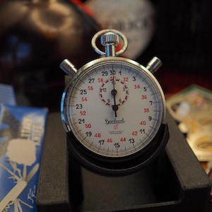 Vintage Hanhart S 7 Jewels Split-Time Stoppuhr Deutschland | Hebelmechanik Rattrapante