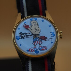 Spiro Agnew Watch | Dirty Time Company | Swiss Manual Wind | 1970s Political Satire image 13
