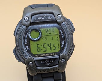 Casio Forester FT-120H 1993 Digital Watch Illuminator ID Memory 10 Bar Serviced