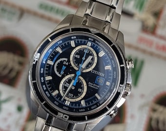 Citizen Eco-Drive Super Titanium Chronograph Watch | Solar Powered Sapphire Crystal
