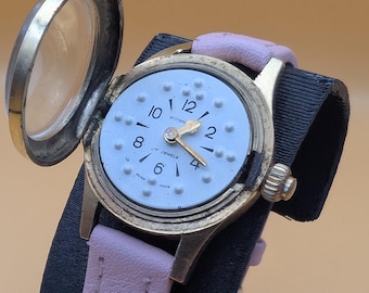 Vintage Wittnauer Braille Watch | 17J Swiss Manual Wind Flip Cover Accessibility Timepiece