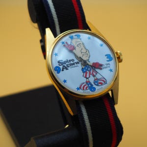 Spiro Agnew Watch | Dirty Time Company | Swiss Manual Wind | 1970s Political Satire image 3