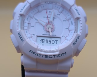 Casio G-Shock GMA-S130 Pink Step Tracker Analog Digital Watch Serviced S Series