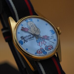 Spiro Agnew Watch | Dirty Time Company | Swiss Manual Wind | 1970s Political Satire image 10