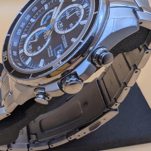 Citizen Eco-Drive Super Titanium Chronograph Watch | Solar Powered Sapphire Crystal image 10