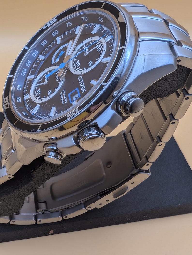 Citizen Eco-Drive Super Titanium Chronograph Watch | Solar Powered Sapphire Crystal image 10