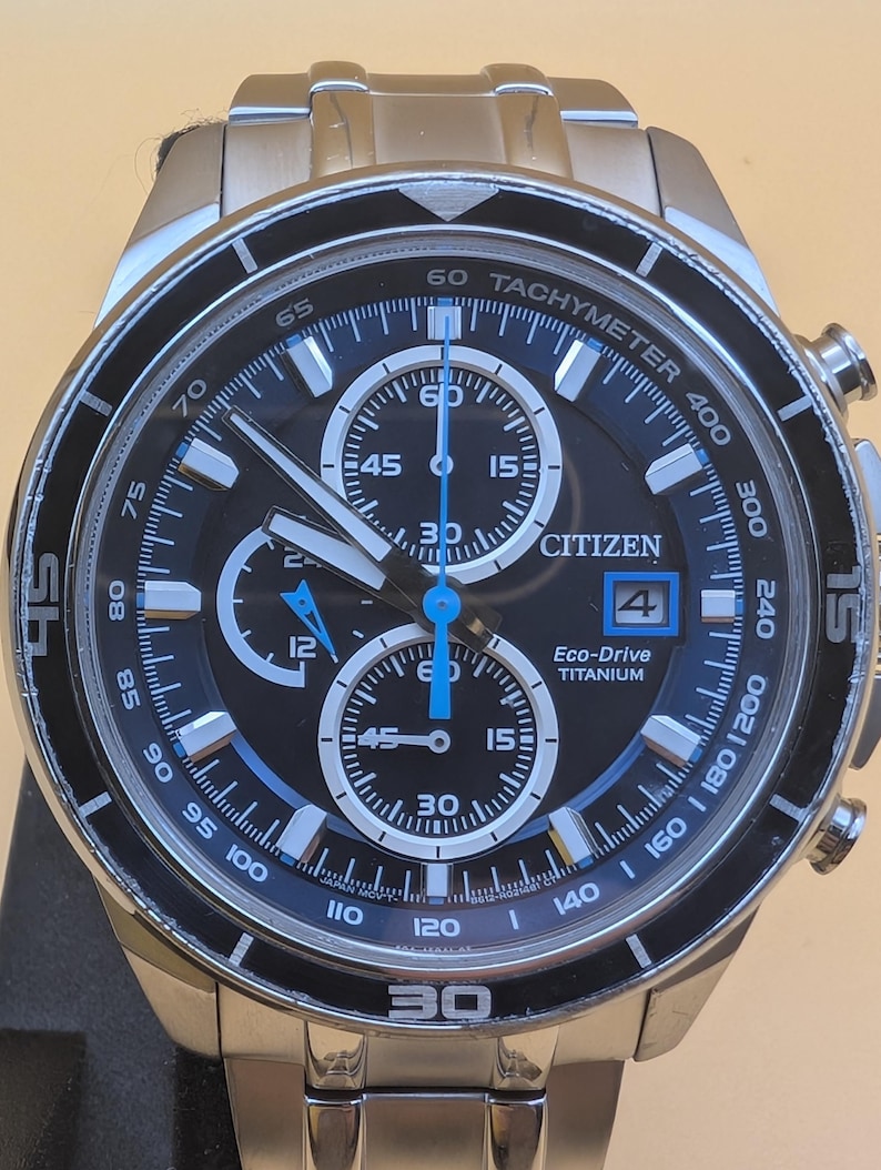 Citizen Eco-Drive Super Titanium Chronograph Watch | Solar Powered Sapphire Crystal image 11