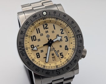 HELM Togiak Expedition UTC 08AR3 Tytanowy Automatyczny Zegarek Seiko NH34 Microbrand