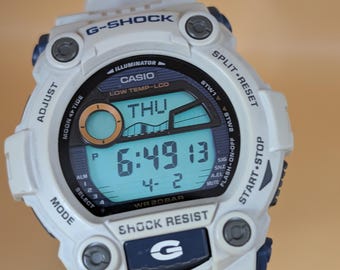Casio G-Shock G-7900A-7 | Sand/Navy | Tide Graph &amp; Moon Phase | 200M | Pre-Owned