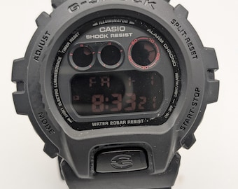 Casio G-Shock DW-6900MS Military Stealth Black Cyfrowy Zegarek Moduł 3230 z Blaszanym Pudełkiem