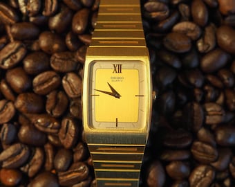 Neo-Vintage 1986 Seiko 5P30-5080 Art Deco Quartz Watch