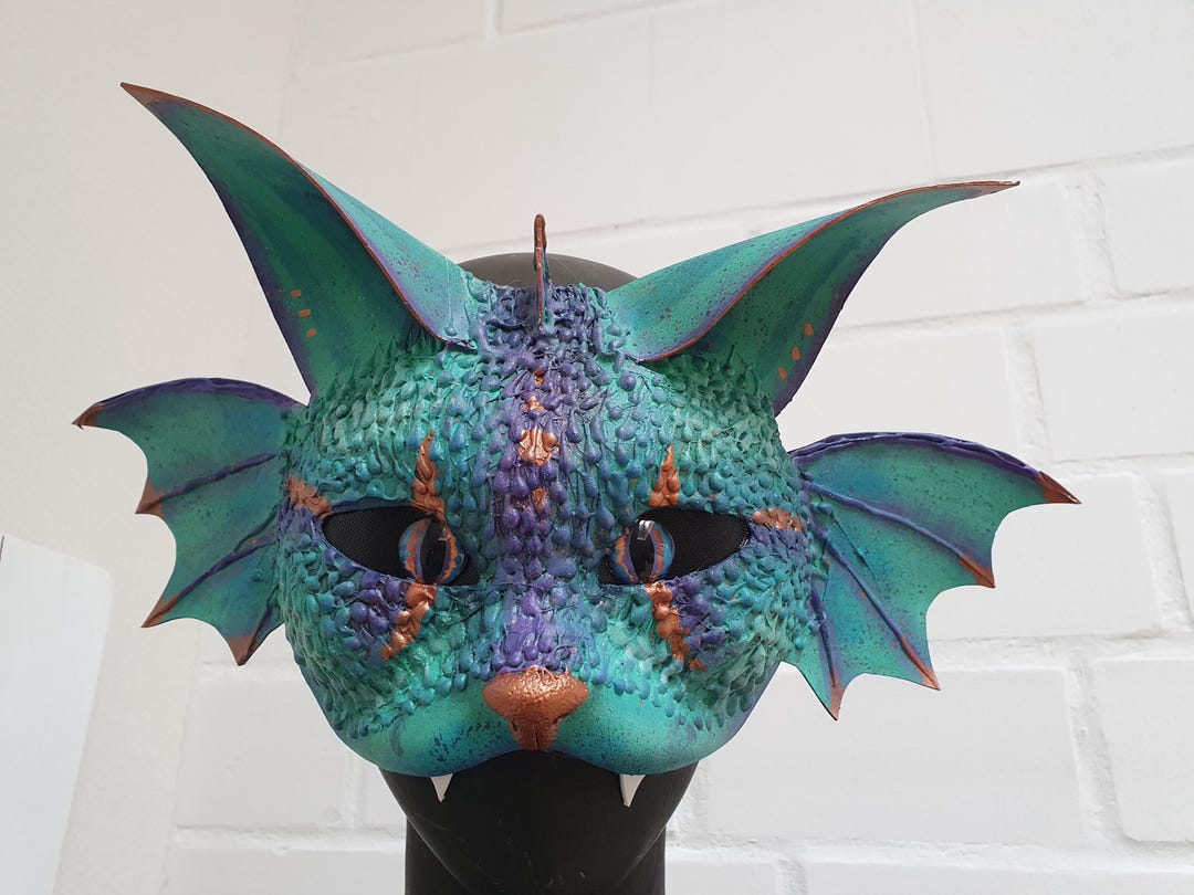 Therian Mask Dragon/fish/cat Halloween Mask - Etsy