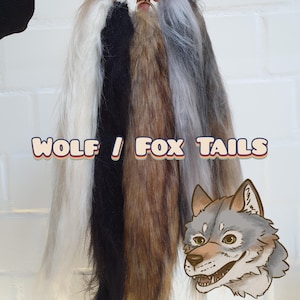 Wolf/Fox Tails for Therians, Cosplay, Larp