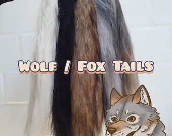 Wolf/Fox Tails for Therians, Cosplay, Larp