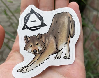 Therian Sticker Wolf and Symbol