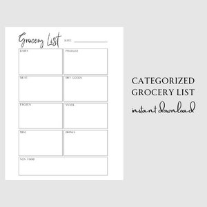 Grocery List