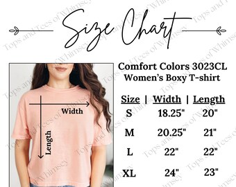 Comfort Colors 3023cl Size Chart
