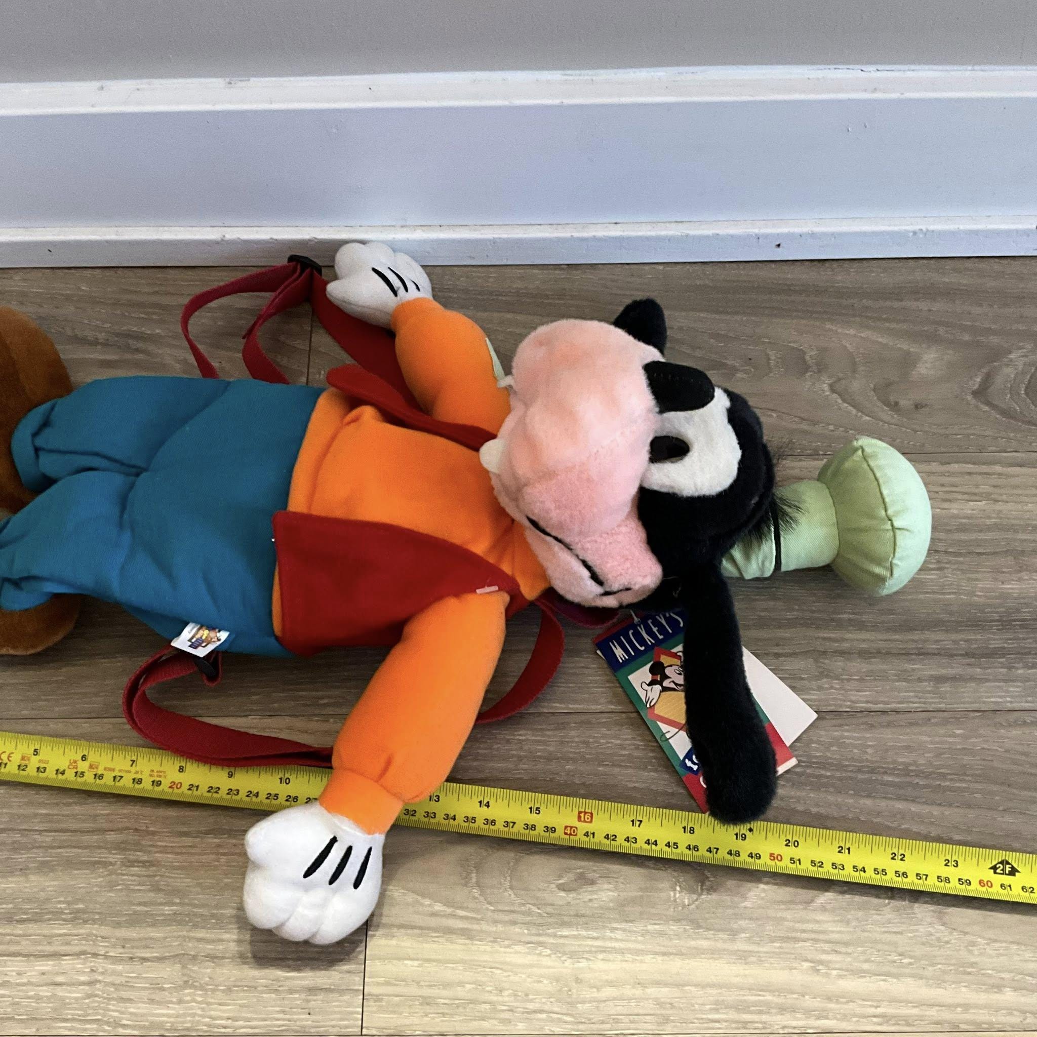 Vintage 90s Mickey for Kids Plush Backpack Goofy 22