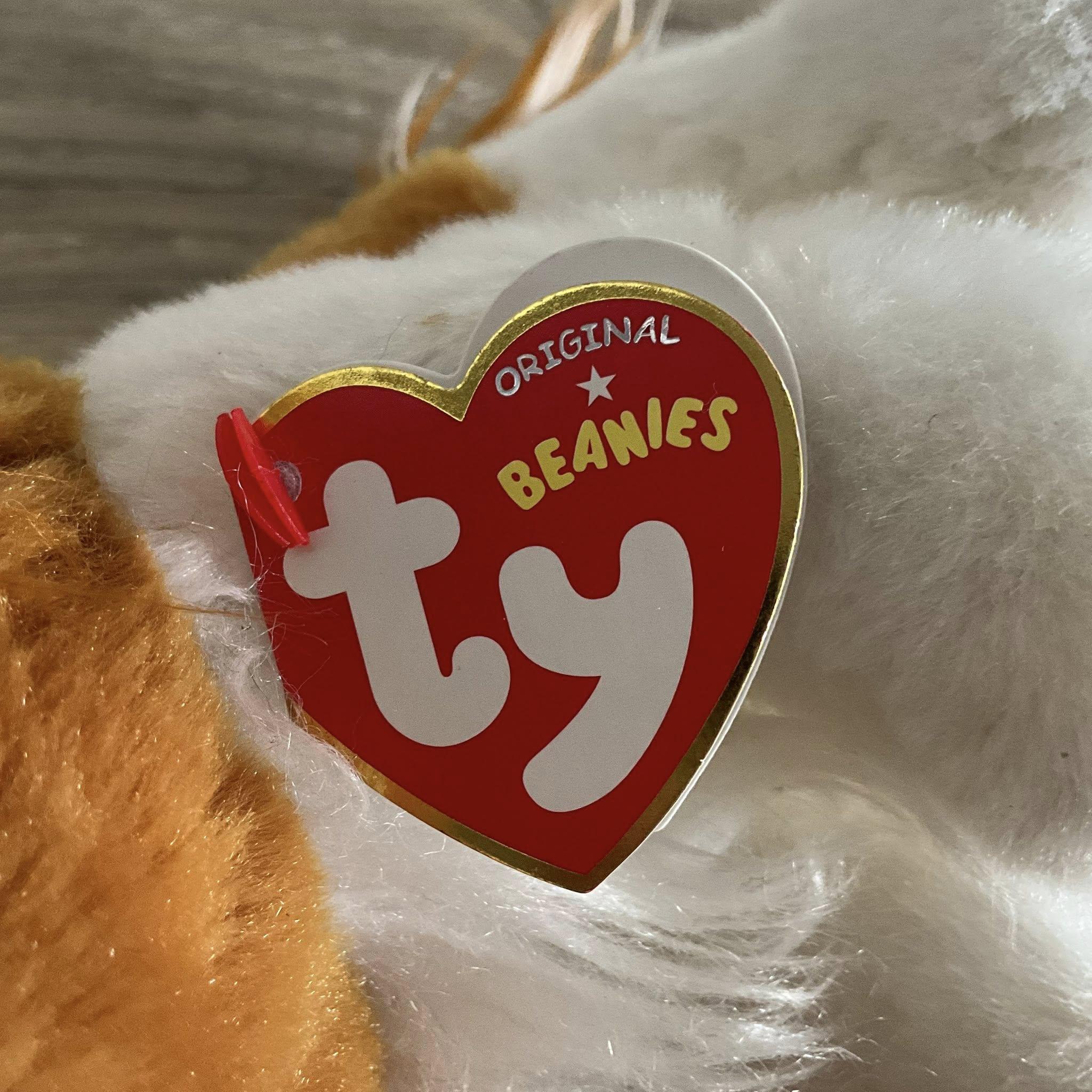TY オリジナル ビーニーズ バークス パピヨン ドッグ ぬいぐるみ