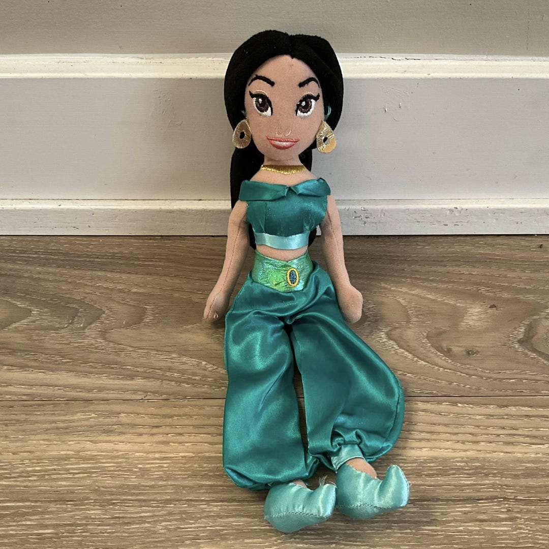 The Disney Store Aladdin Princess Jasmine Plush Soft Doll 12" Toy - Etsy