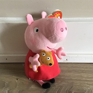 ty Beanie Babies Peppa pig Stuffed Animal Plush Toy 6.5&quot;