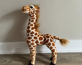 Linzy 可動式キリン 首と脚が動くリアルなぬいぐるみ - Etsy 日本