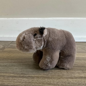 Telus マスコット カバ ぬいぐるみ 7.5 インチ