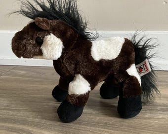Webkinz Ganz Pinto Pony Brown White Horse 9
