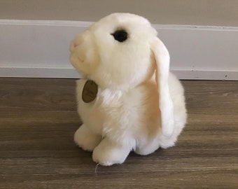 オーロラミヨリ ホワイトバニー ウサギ ぬいぐるみ 9インチ - Etsy 日本