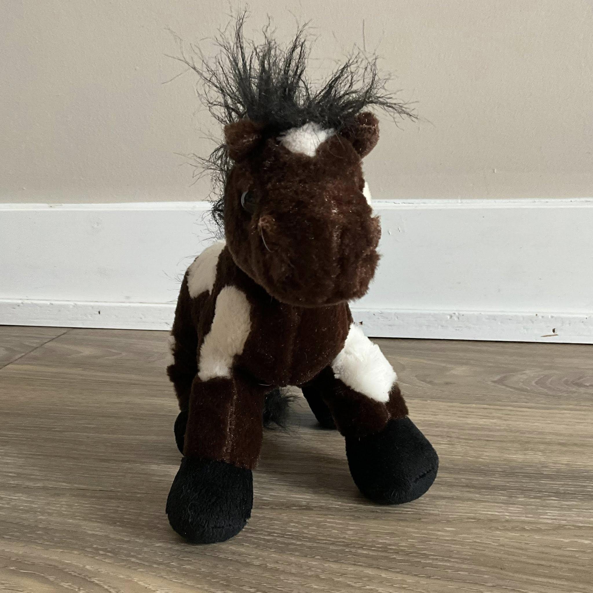 Webkinz Ganz Pinto Pony Brown White Horse 9