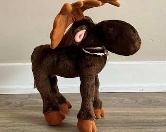 Vintage Dakin and Co Moose Stuffed Animal Plush Toy 11.5"