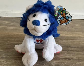 Peluche de león blanco de Wayne Gretzky, "El Grande", de 1999, Planet Plush