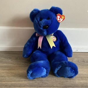 TY Beanie Baby Collection Blue Bear Buddy CLUBBY
