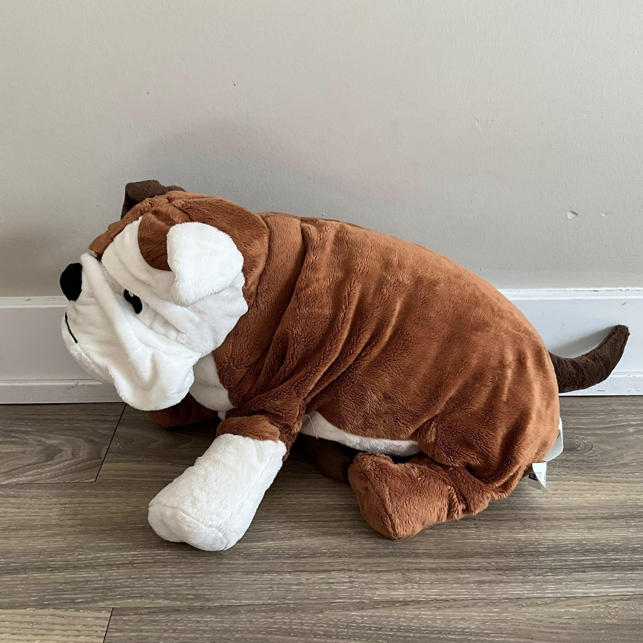 IKEA Gosig ブルドッグ 大型犬用ぬいぐるみ リアルでふわふわ かわいい