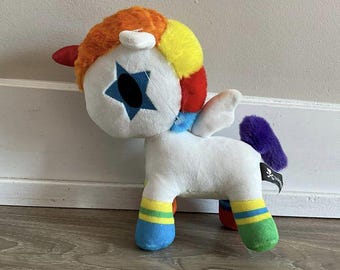 Rainbow Unicorn Stuffed Animal Plush Toy 7.5"