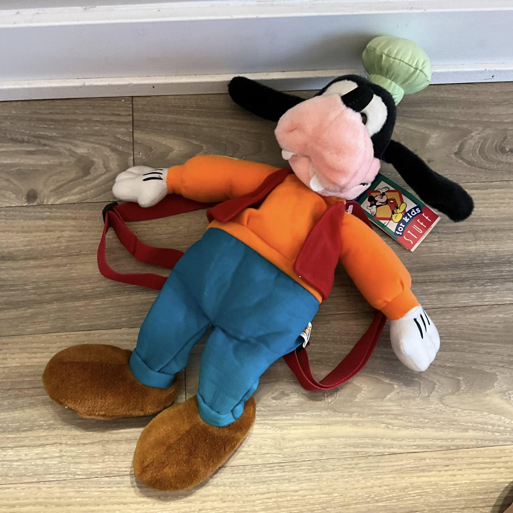 Vintage 90s Mickey for Kids Plush Backpack Goofy 22 display picture 3