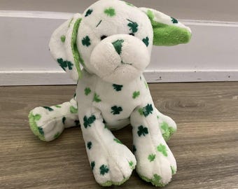 Classic Webkinz Clover Puppy HM447 Retired Plush Dog Stuffed